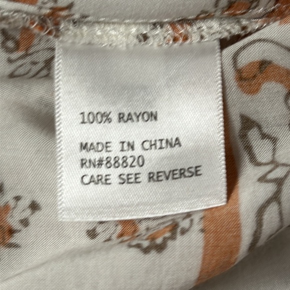 Ava Christine Women’s Paisley Print Sleeveless Halter V Neck Top, XS - Picture 9 of 10